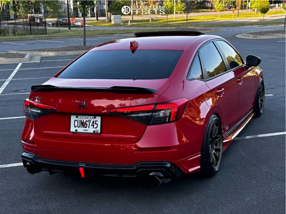 2022 Honda Civic with 18x9 30 Aodhan Ah06 and 235/40R18 Goodyear Eagle ...