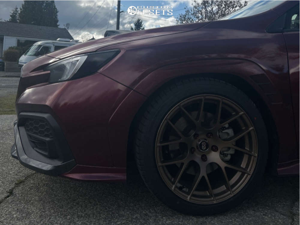 2022 Subaru WRX with 18x9.5 35 Enkei Raijin and 245/40R18