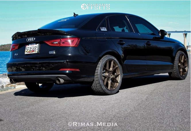 2015 Audi A3 Quattro with 18x8.5 35 Aodhan Ah11 and 235/40R18