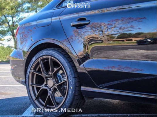 2015 Audi A3 Quattro with 18x8.5 35 Aodhan Ah11 and 235/40R18