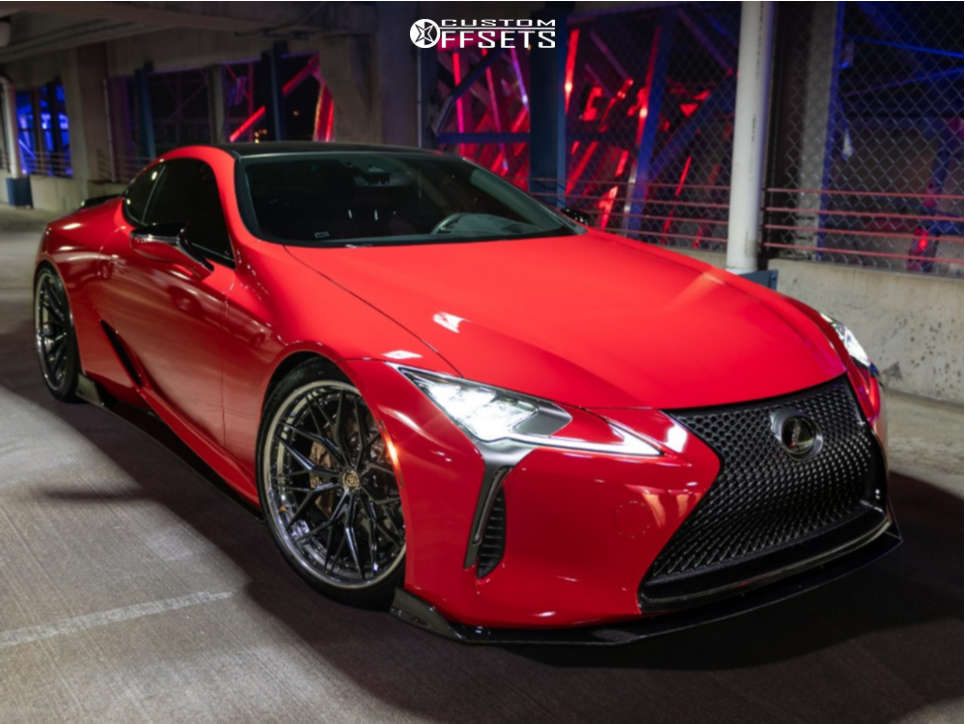2021 Lexus LC500 with 22x10 15 Rohana RFG19 and 265/35R22 Michelin