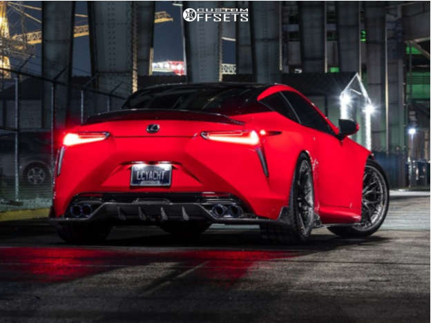 2021 Lexus LC500 with 22x10 15 Rohana RFG19 and 265/35R22 Michelin