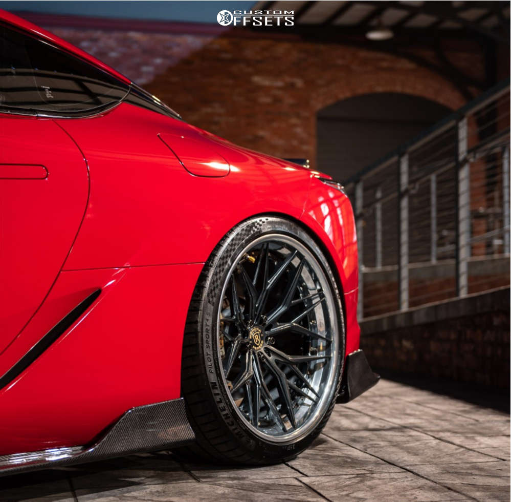 2021 Lexus LC500 with 22x10 15 Rohana RFG19 and 265/35R22 Michelin