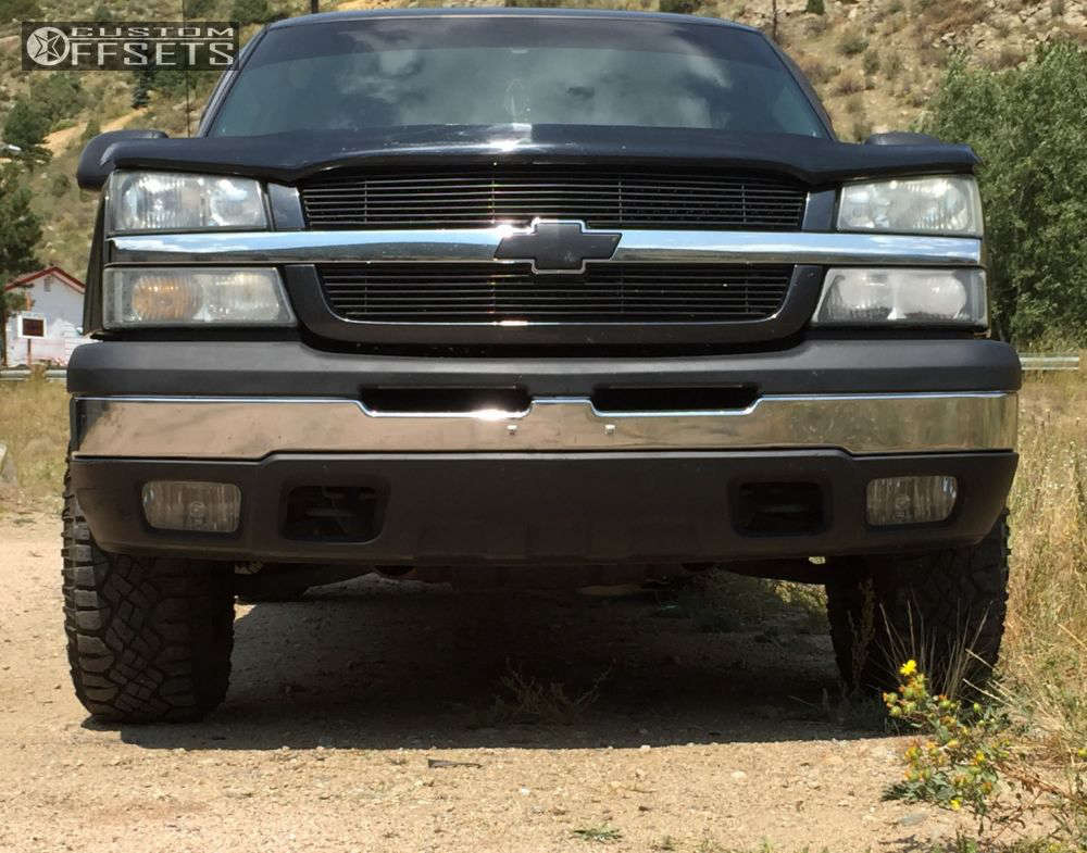 2003 Chevrolet Silverado 1500 with 16x8.5 -6 MB Wheels 352 and 285 ...
