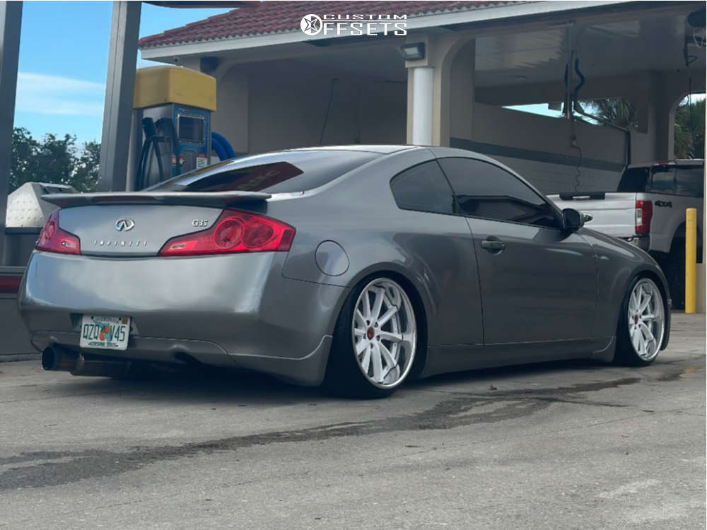 2007 INFINITI G35 with 19x9 34 Weds Kranze Vishnu and 225/35R19