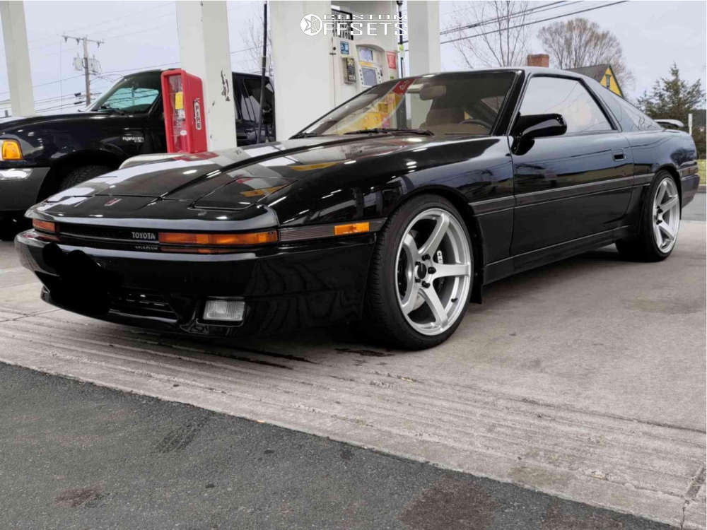 1986 Toyota Supra with 18x9.5 30 Enkei Kojin and 235/40R18
