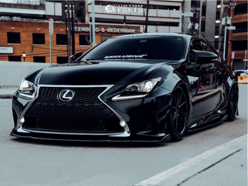 2017 Lexus RC300 with 19x8.5 35 Ferrada Fr4 and 245/40R19 Yokohama