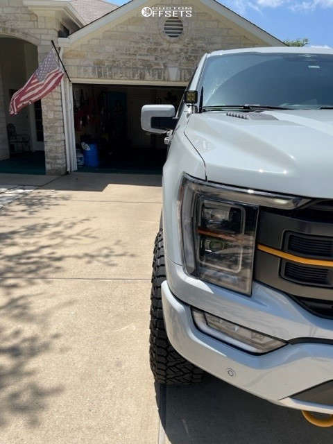 2023 Ford F-150 with 18x9.5 6 Black Rhino Armory and 285/75R18 Nitto ...
