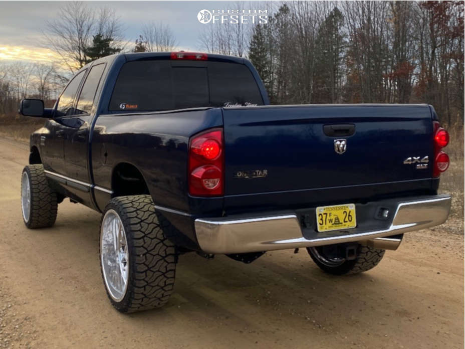 2007 Dodge Ram 2500 with 24x12 44 Hostile Savage and 33/12.5R24