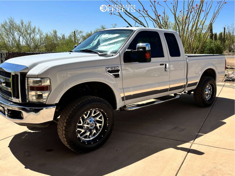 2008 Ford F250 Super Duty with 20x10 19 Fuel Triton and 275/65R20