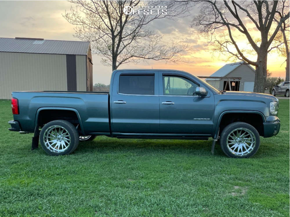 2014 GMC Sierra 1500 with 22x12 -44 TIS 547c and 285/45R22 Nitto Nt420v ...
