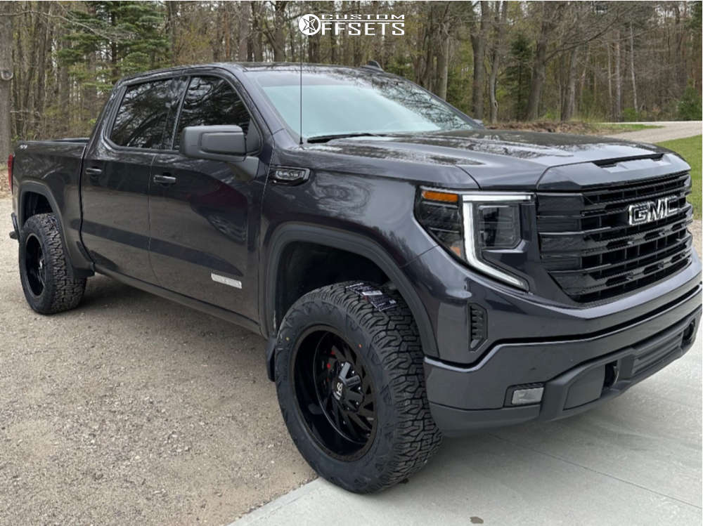 2022 GMC Sierra 1500 with 20x10 -19 Hardrock Crusher and 305/55R20 ...