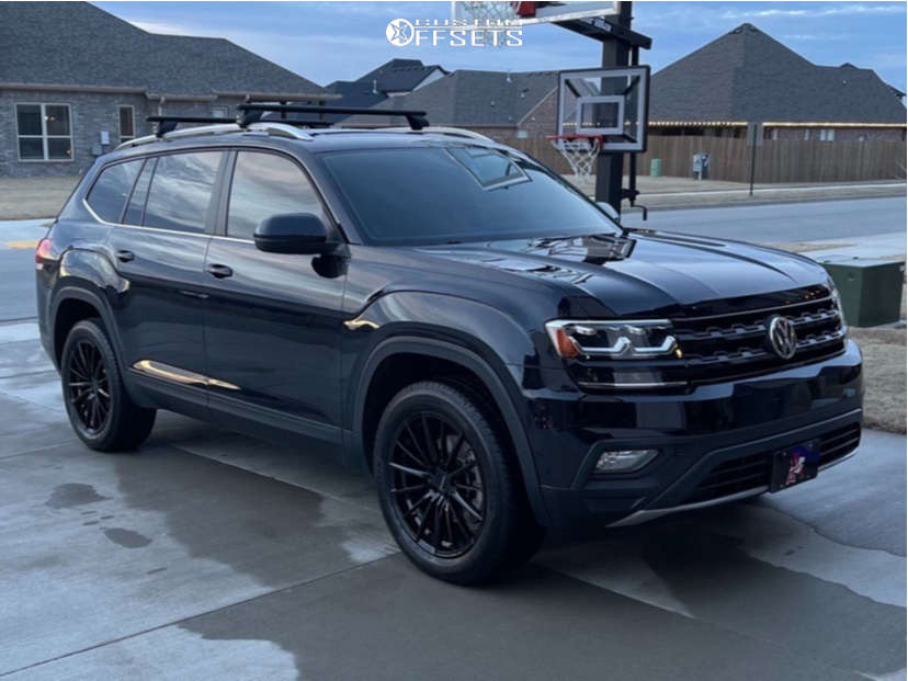 2019 Volkswagen Atlas with 20x8.5 35 Vision Axis and 255/50R20 Michelin ...