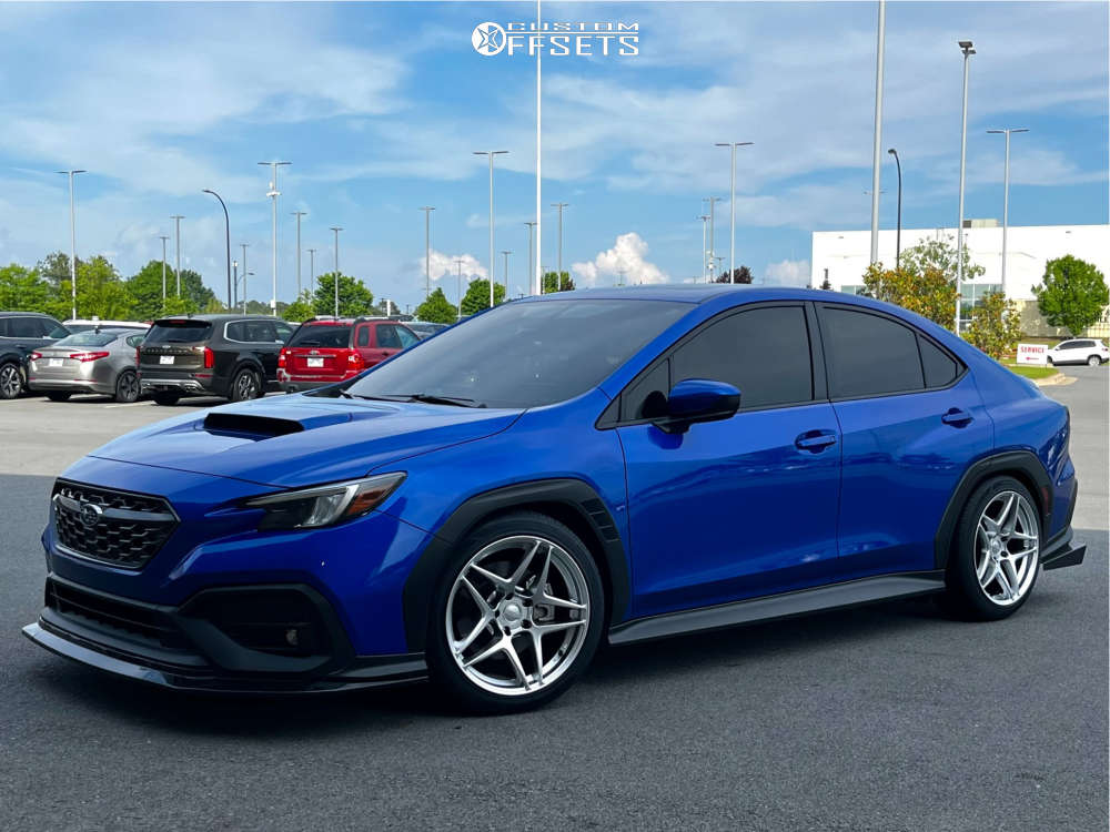 2022 Subaru WRX with 18x9.5 22 Kansei Astro and 245/40R18 Hankook