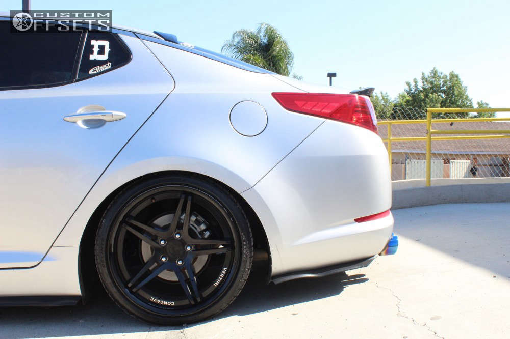 2013 Kia Optima Wheel Offset Tucked Coilovers 267299 Custom Offsets