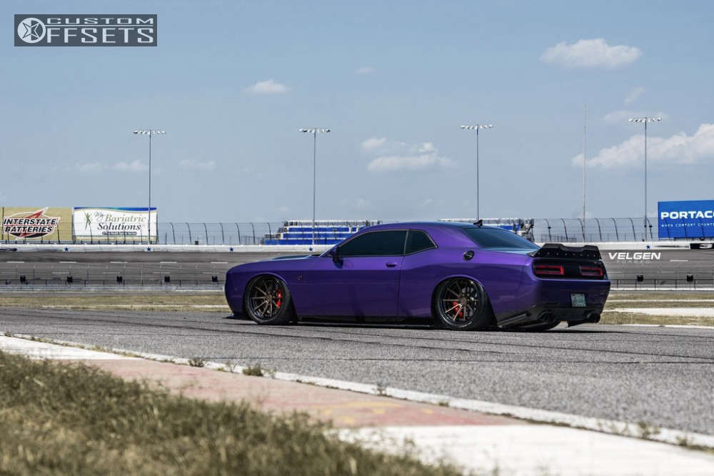 2016 Dodge Challenger with 20x9.5 30 Velgen VFMP10 and 275/40R20 Nitto ...