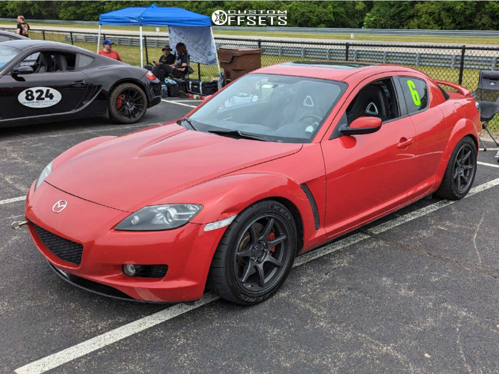 2004 Mazda RX-8 with 17x9 35 Anovia Kano and 255/40R17 Falken