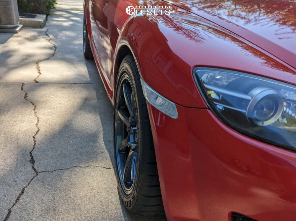 2004 Mazda RX-8 with 17x9 35 Anovia Kano and 255/40R17 Falken