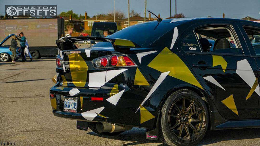 2015 Mitsubishi Lancer Wheel Offset Flush Lowering Springs 268629