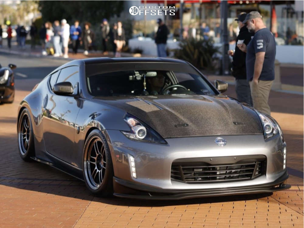 2020 Nissan 370Z with 18x9.5 15 Enkei Rpf1 and 255/40R18 Continental ...