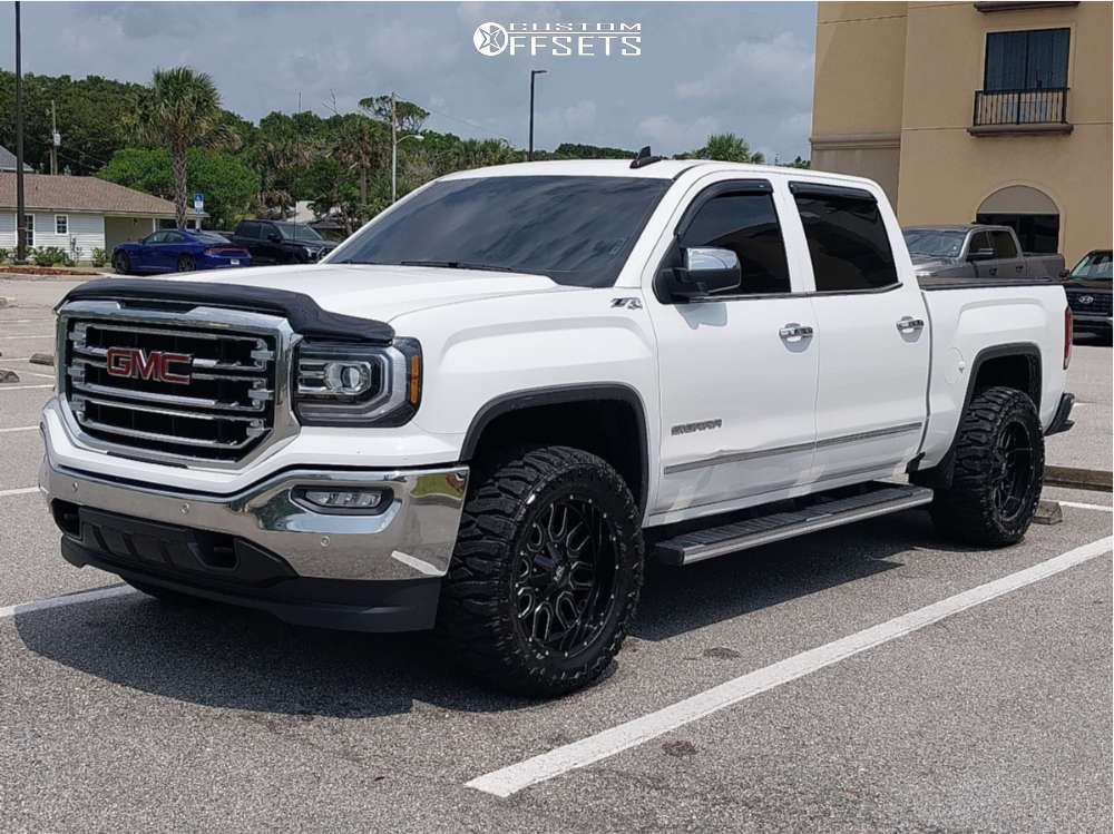 2017 GMC Sierra 1500 with 20x10 -19 Hardrock Commander and 375/45R20 ...