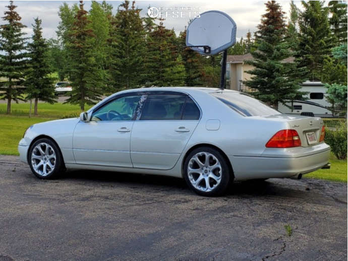 2001 Lexus LS430 with 19x8.5 35 Heritage Kokoro Monoc and