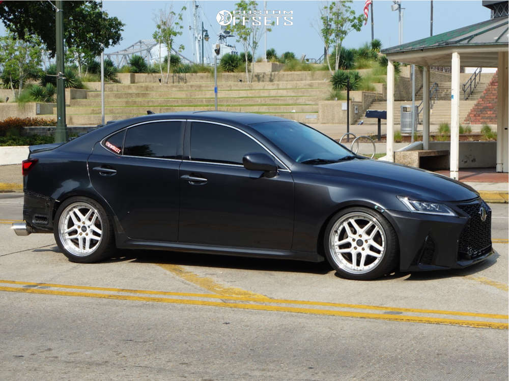 2008 Lexus IS250 with 18x9.5 22 ESR Cs15 and 245/35R18 Falken