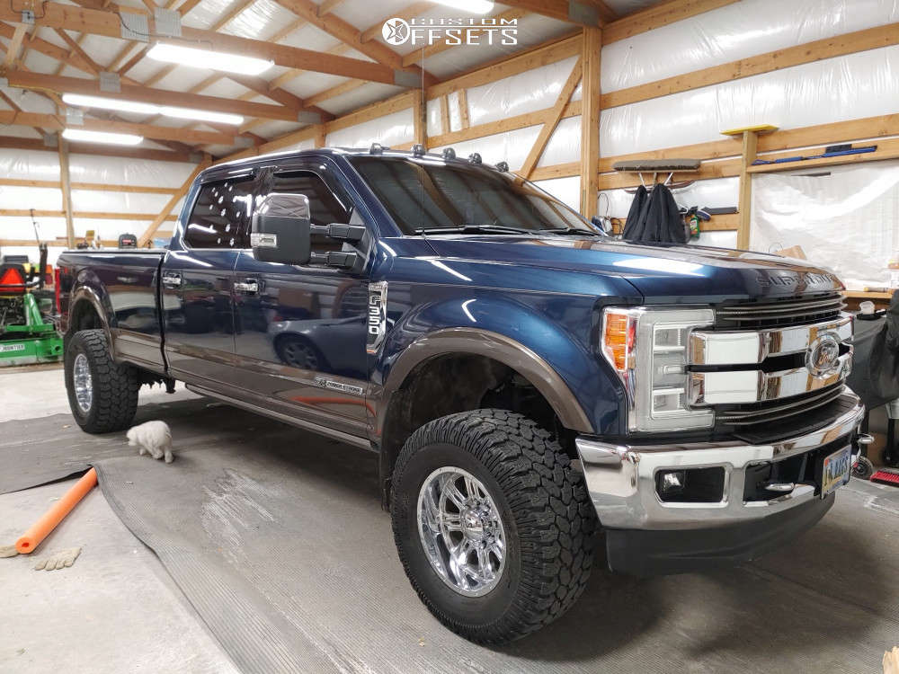 2017 Ford F-350 Super Duty with 18x10 -25 Ultra Predator and 325/65R18 ...