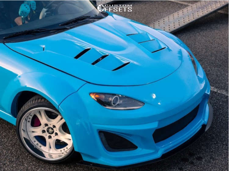 2009 Mazda MX-5 Miata with 17x9.5 20 Weds Cerberus 2 and 225