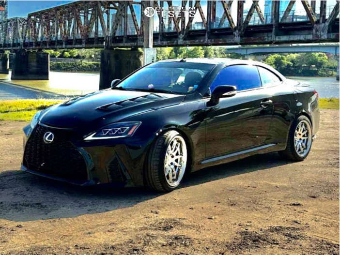 2011 Lexus IS250 with 18x9.5 15 Aodhan Ds02 and 225/40R18 Michelin