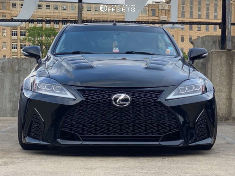 2011 Lexus IS250 with 18x9.5 15 Aodhan Ds02 and 225/40R18 Michelin