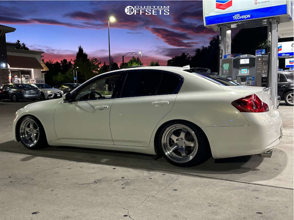 2012 INFINITI G37 with 18x9.5 30 Aodhan Ah03 and 235/40R18 Vercelli ...