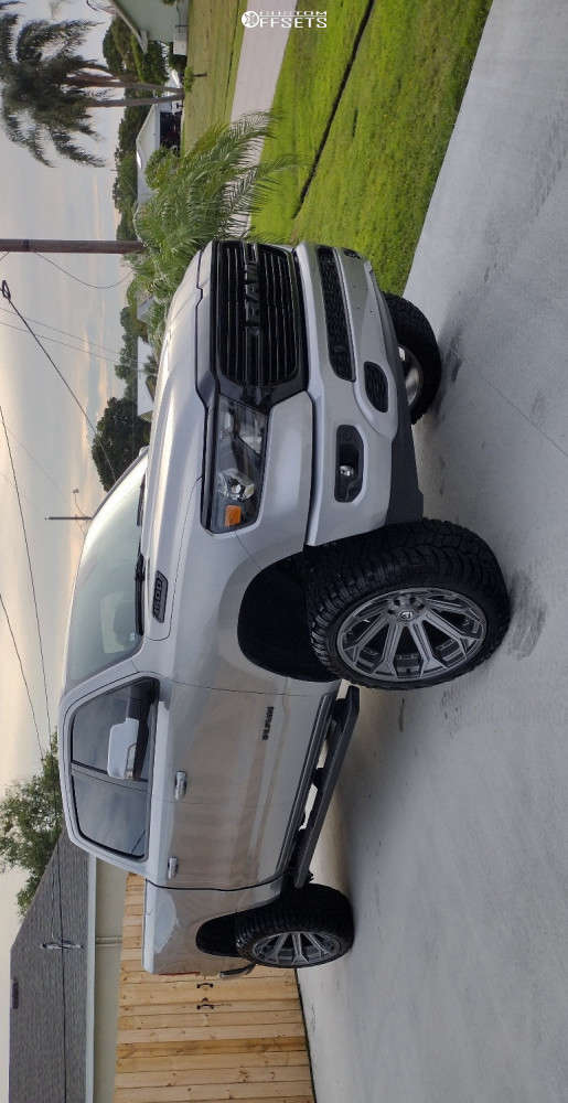 Fuel Siege 24x12 44 Gray D70524208447 Custom Offsets