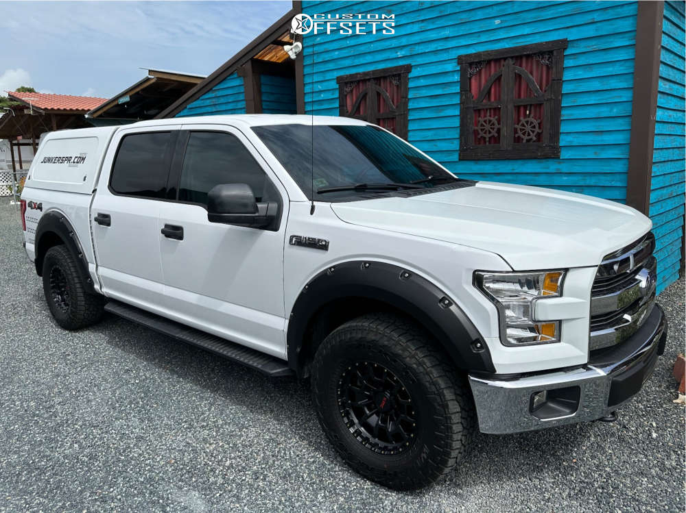 2016 Ford F-150 with 17x8.5 0 KMC Km718 and 285/70R17 Falken WildPeak ...