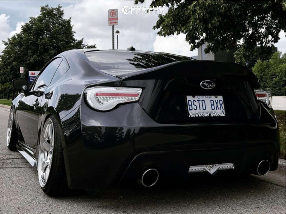 2014 Subaru BRZ with 18x9.5 38 Gram Lights 57dr and 225/35R18