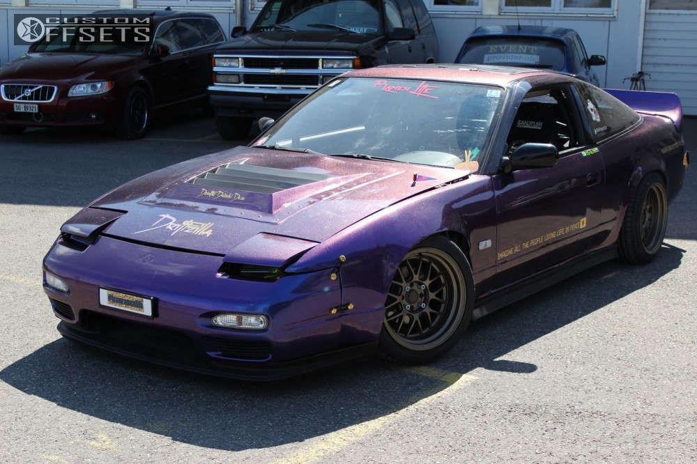 1992 Nissan 200SX with 16x8 0 7Twenty Style44 and 205/45R16 Nokian Line ...