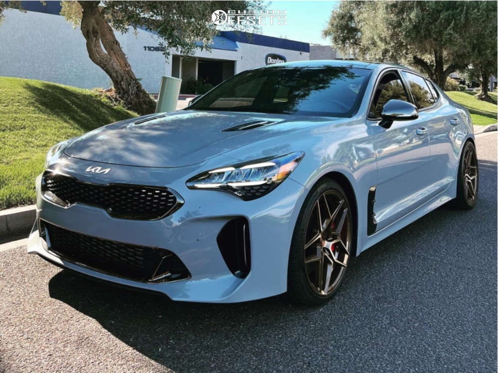 2022 Kia Stinger with 19x8.5 35 Rohana Rfx11 and 235/35R19