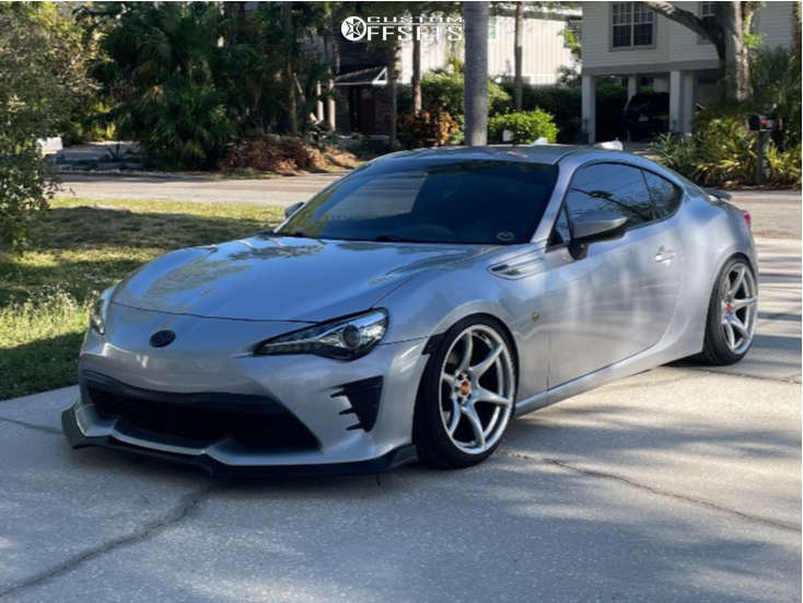 2017 Toyota 86 with 18x9.5 22 Kansei Tandem and 225/40R18 Hankook