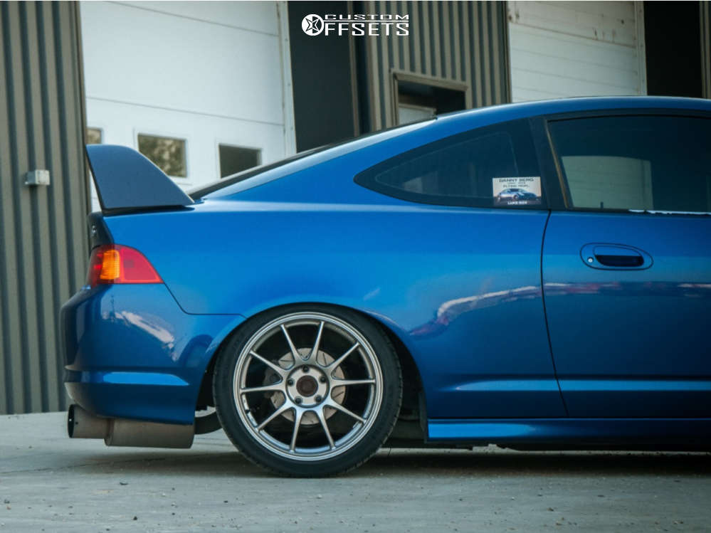 2002 Acura RSX with 18x8 45 WedsSport TC-105N and 215/40R18