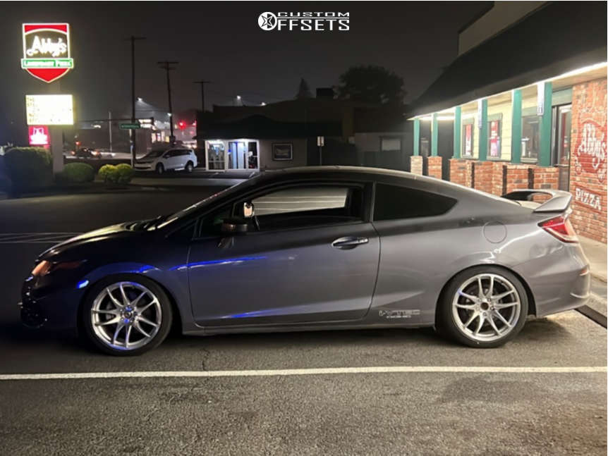 2014 Honda Civic with 18x8.5 35 Vors Tr4 and 225/40R18
