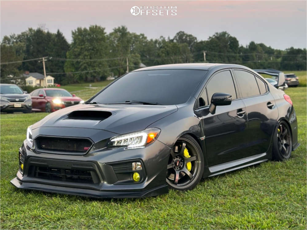 WRX XB ボディ 2018 Subaru WRX with 18x9.5 35 Anovia Elder and 225/40R18