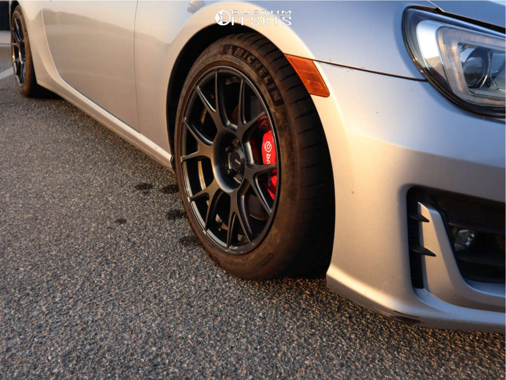 2017 Subaru BRZ with 17x9 40 Konig Ampliform and 245/40R17 Michelin ...