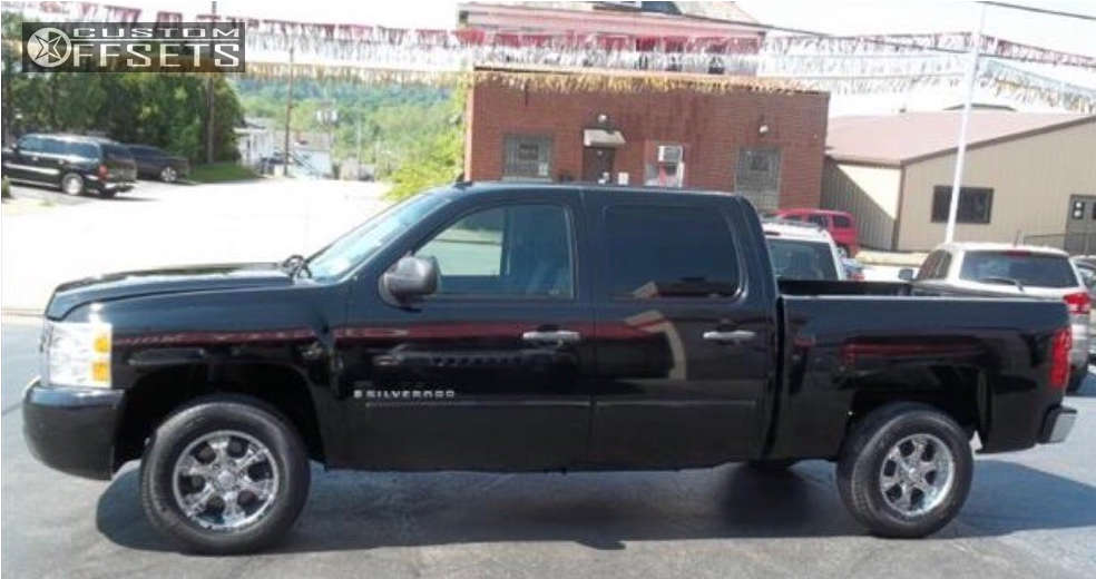 2008 Chevrolet Silverado 1500 with 20x10 -12 Helo He791 and 285/50R20 ...
