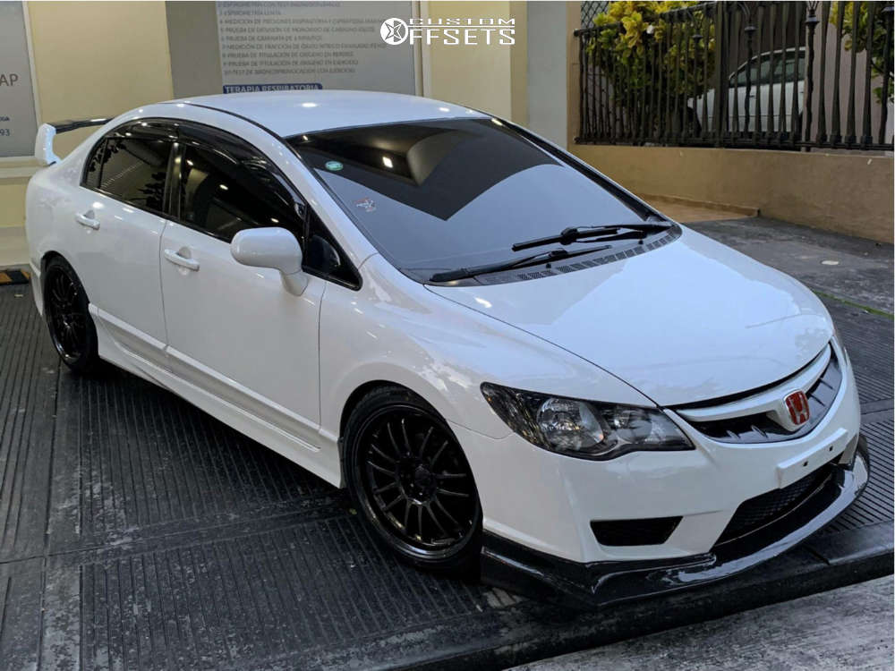 2009 Honda Civic with 18x8.5 48 Rota Svn-r and 225/40R18