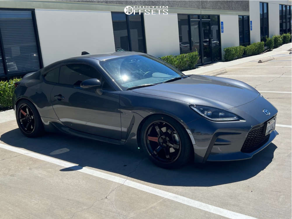 2023 Toyota GR86 with 18x9.5 40 Volk Te37sl and 255/35R18 Yokohama