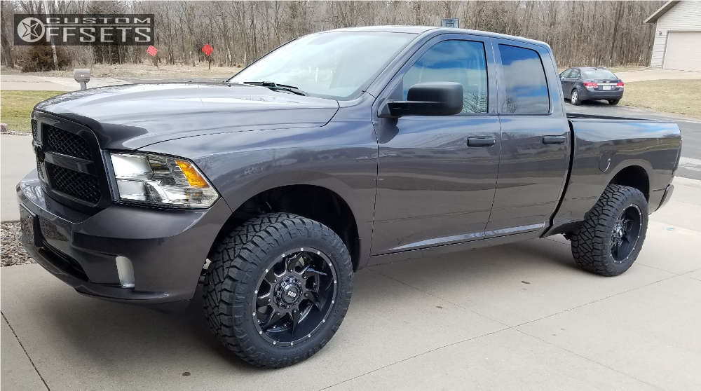 2016 Ram 1500 with 20x10 25 Grid Gd01 and 33/12.5R20 Nitto Ridge