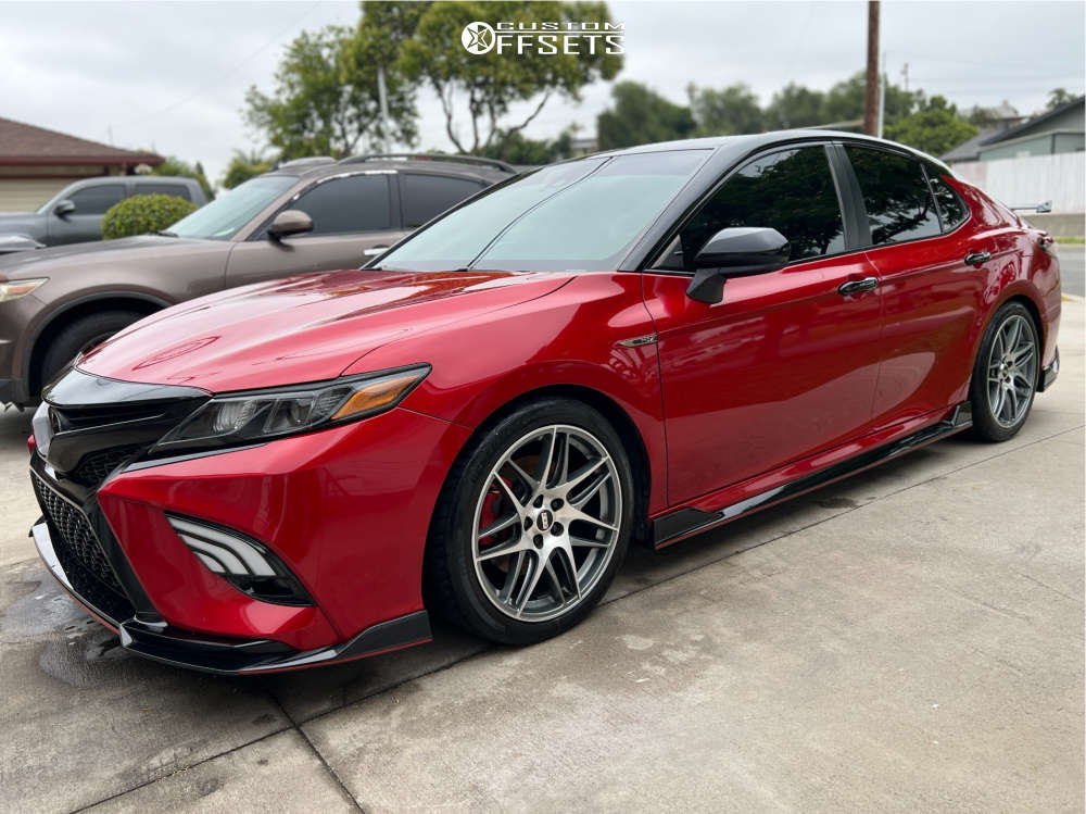 2020 Toyota Camry with 19x8.5 45 BBS Cx-r and 245/40R19 General G-max ...