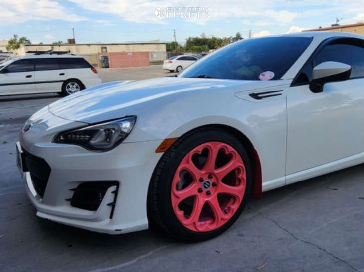 2017 Subaru BRZ with 18x8.5 35 Heritage Kokoro Monoc and 225