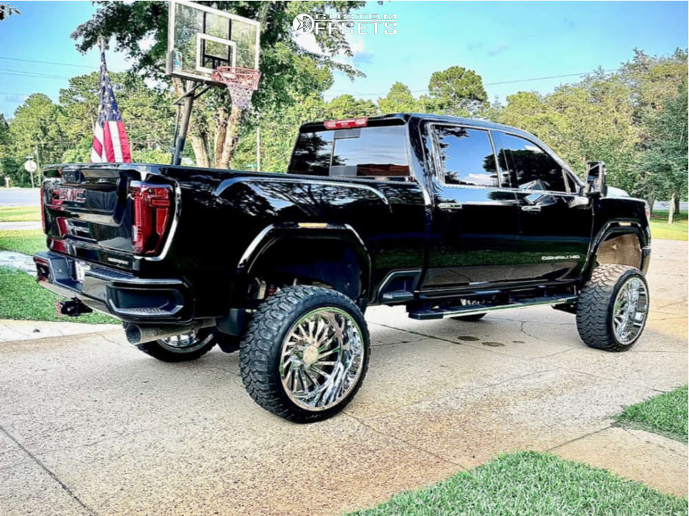 2023 GMC Sierra 2500 HD with 26x14 81 ARKON OFFROAD Caesar and 37/13