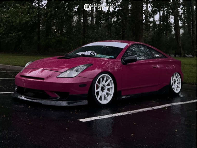 2003 Toyota Celica with 17x8.25 35 XXR 527 and 205/40R17 Toyo